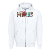 White mama cow Zipper Hoodie - MaliasSmallBusiness
