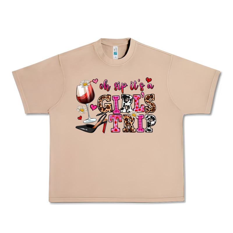 Oh Sip Its A Girls Trip Urban Heavy Tee by AdoDesignShop | Teevron