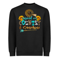 Black raised on country and sunshine Heavyweight Sweatshirt - AdoDesignShop
