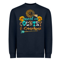 Navy raised on country and sunshine Heavyweight Sweatshirt - AdoDesignShop