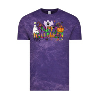 Cloud Purple happy halloween Vintage Tee - AdoDesignShop