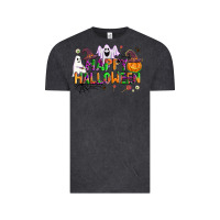 Vintage Black happy halloween Vintage Tee - AdoDesignShop