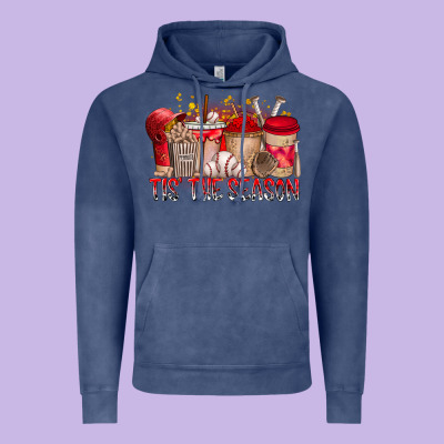 Tis The Season Vintage Hoodie Designed By Racoondesign