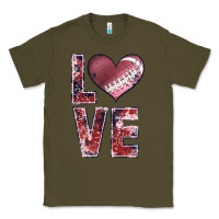 Army Green football love Classic Tee - JahusDesignShop