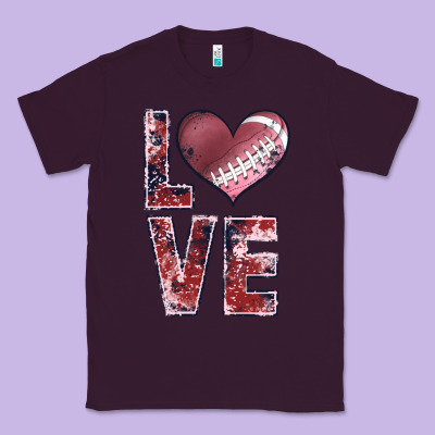 Football Love Classic Tee Designed By Jahusdesignshop
