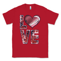 Red football love Classic Tee - JahusDesignShop