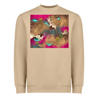 Mushroom pink glitter leopard sunflower gemstone Heavyweight Sweatshirt - JahusDesignShop