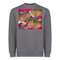 Storm pink glitter leopard sunflower gemstone Heavyweight Sweatshirt - JahusDesignShop