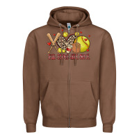 Chestnut rub some dirt on it softball Zipper Hoodie - MaliasSmallBusiness