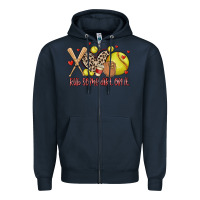 Navy rub some dirt on it softball Zipper Hoodie - MaliasSmallBusiness
