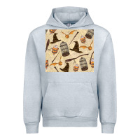 Heather Grey wizard items Urban Hoodie - TumblerDesignByShophia