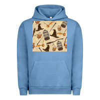 Pigment Pebble Blue wizard items Urban Hoodie - TumblerDesignByShophia
