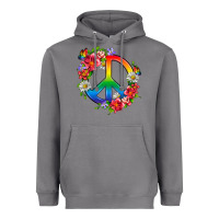 Storm Peace Pride LGBTQ+ And Flowers Heavyweight Hoodie - BundleAndBundleShop