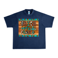 Navy faith over fear Urban Heavy Tee - JahusDesignShop
