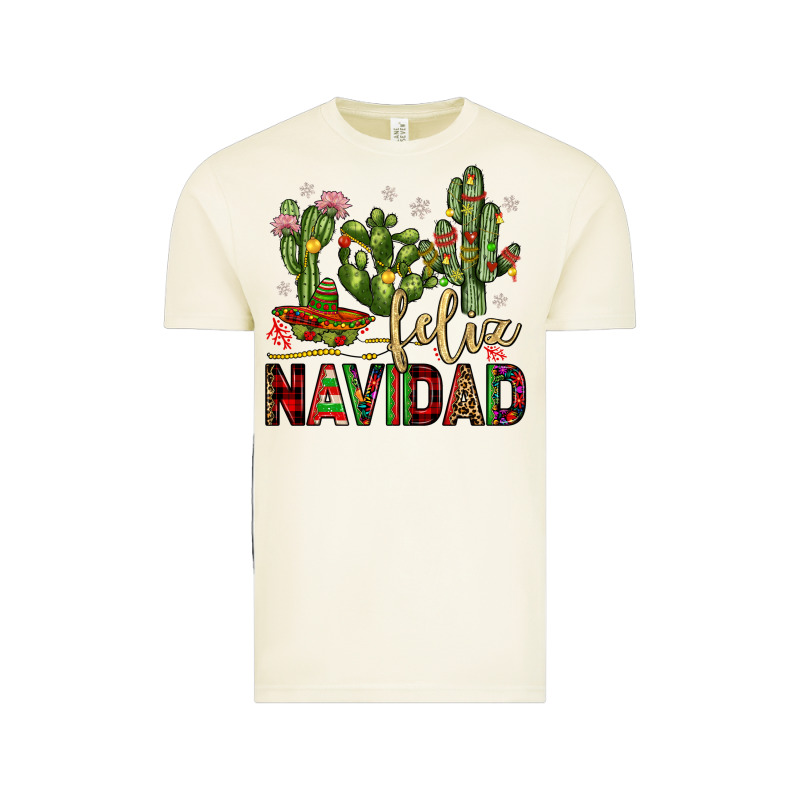 Cactus Feliz Navidad Vintage Tee by JahusDesignShop | Teevron