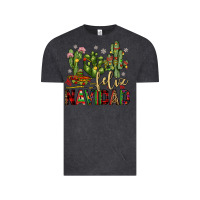 Vintage Black cactus feliz navidad Vintage Tee - JahusDesignShop
