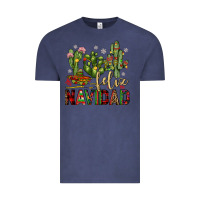 Vintage Denim cactus feliz navidad Vintage Tee - JahusDesignShop