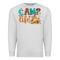Dove Grey Camp Life Premium Sweatshirt - BundleAndBundleShop