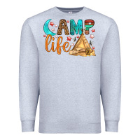 Heather Grey Camp Life Premium Sweatshirt - BundleAndBundleShop