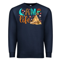 Navy Camp Life Premium Sweatshirt - BundleAndBundleShop