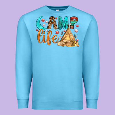 Camp Life Premium Sweatshirt Designed By Bundleandbundleshop
