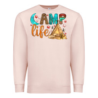 Pale Pink Camp Life Premium Sweatshirt - BundleAndBundleShop
