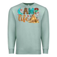 Seafoam Camp Life Premium Sweatshirt - BundleAndBundleShop