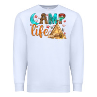 White Camp Life Premium Sweatshirt - BundleAndBundleShop