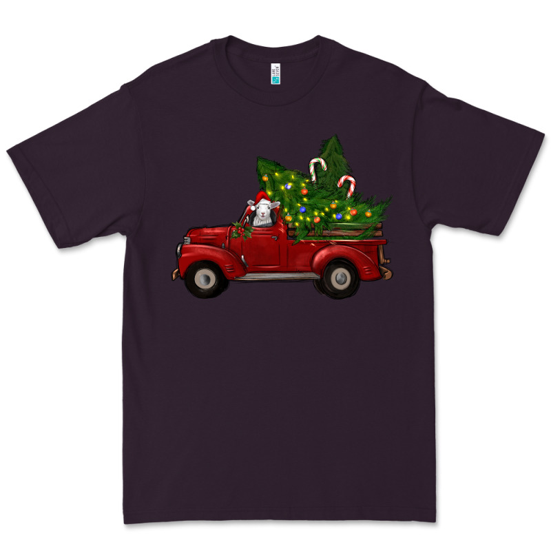 Christmas Farm Truck With Baby Sheep Premium Tee by RanaPortraitStore | Teevron