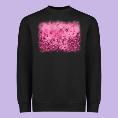 Pink Glitter Background Heavyweight Sweatshirt Designed By Jahusdesignshop