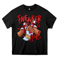 Black red sneaker girl afro woman Heavy Core Tee - RanaPortraitStore
