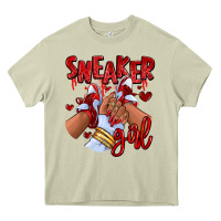 Mossy red sneaker girl afro woman Heavy Core Tee - RanaPortraitStore