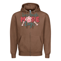 Chestnut less people more dogs Zipper Hoodie - MaliasSmallBusiness