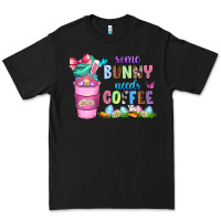Black some bunny needs coffee with gnomes Premium Tee - Zillion Design Studio