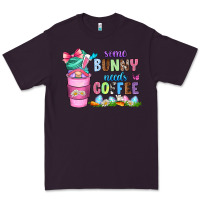 Plum some bunny needs coffee with gnomes Premium Tee - Zillion Design Studio
