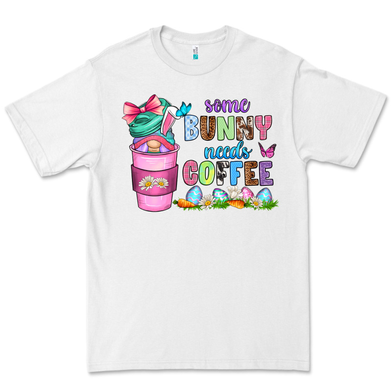 Some Bunny Needs Coffee With Gnomes Premium Tee by Zillion Design Studio | Teevron