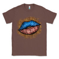Chestnut western 4 of july lips Classic Tee - BundleAndBundleShop