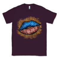 Plum western 4 of july lips Classic Tee - BundleAndBundleShop
