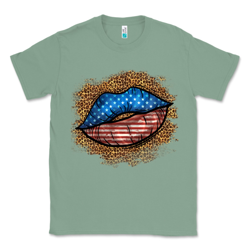 Western 4 Of July Lips Classic Tee by BundleAndBundleShop | Teevron