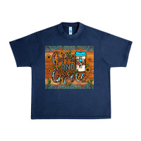 Navy coffee and grace Urban Heavy Tee - JahusDesignShop