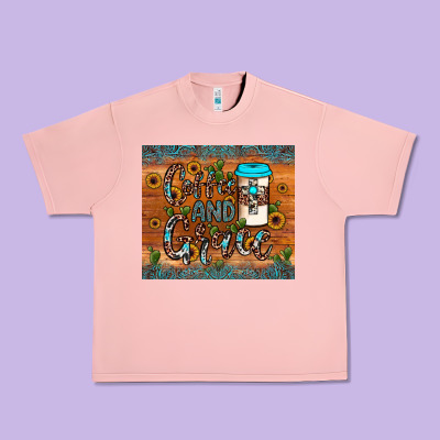 Coffee And Grace Urban Heavy Tee Designed By Jahusdesignshop