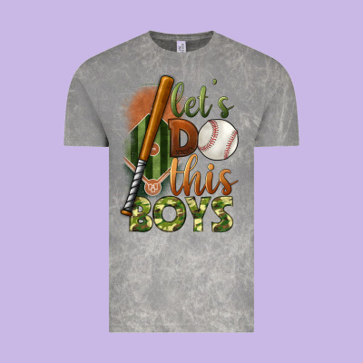 Let's Do This Boys Field Baseball Vintage Tee Designed By Bundleandbundleshop