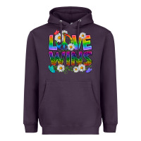Plum Pride LGBTQ+ Love Wins Heavyweight Hoodie - BundleAndBundleShop