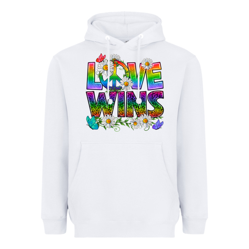 Pride Lgbtq+ Love Wins Heavyweight Hoodie by BundleAndBundleShop | Teevron
