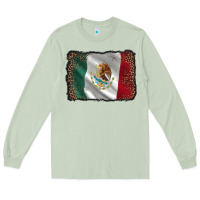 Matcha mexico flag black glitter leopard Long Sleeve Tee - AdoDesignShop