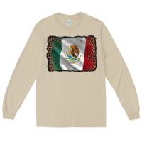 Mushroom mexico flag black glitter leopard Long Sleeve Tee - AdoDesignShop