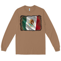 Toasted Coconut mexico flag black glitter leopard Long Sleeve Tee - AdoDesignShop