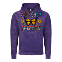 Cloud Purple keep calm dream on Vintage Hoodie - CowhideDigitalArt