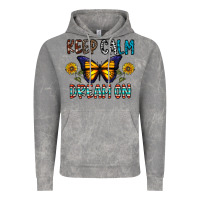 Cloud Rock keep calm dream on Vintage Hoodie - CowhideDigitalArt