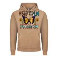 Vintage Coffee keep calm dream on Vintage Hoodie - CowhideDigitalArt